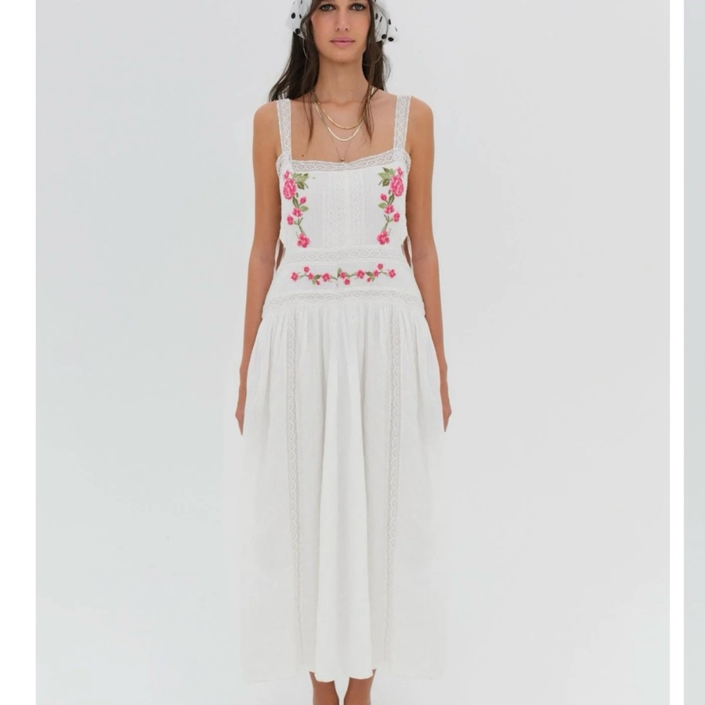 For Love & Lemons Jolene Embroidered Dress